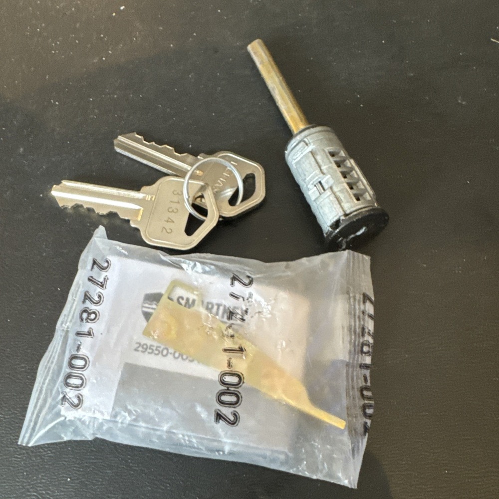 Kwikset SmartKey Deadbolt Cylinder Replacement Part With Reset‎ Tool matte black